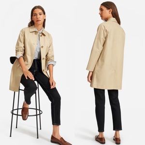 Everlane The Mac Coat Classic Trench Jacket Size 14
